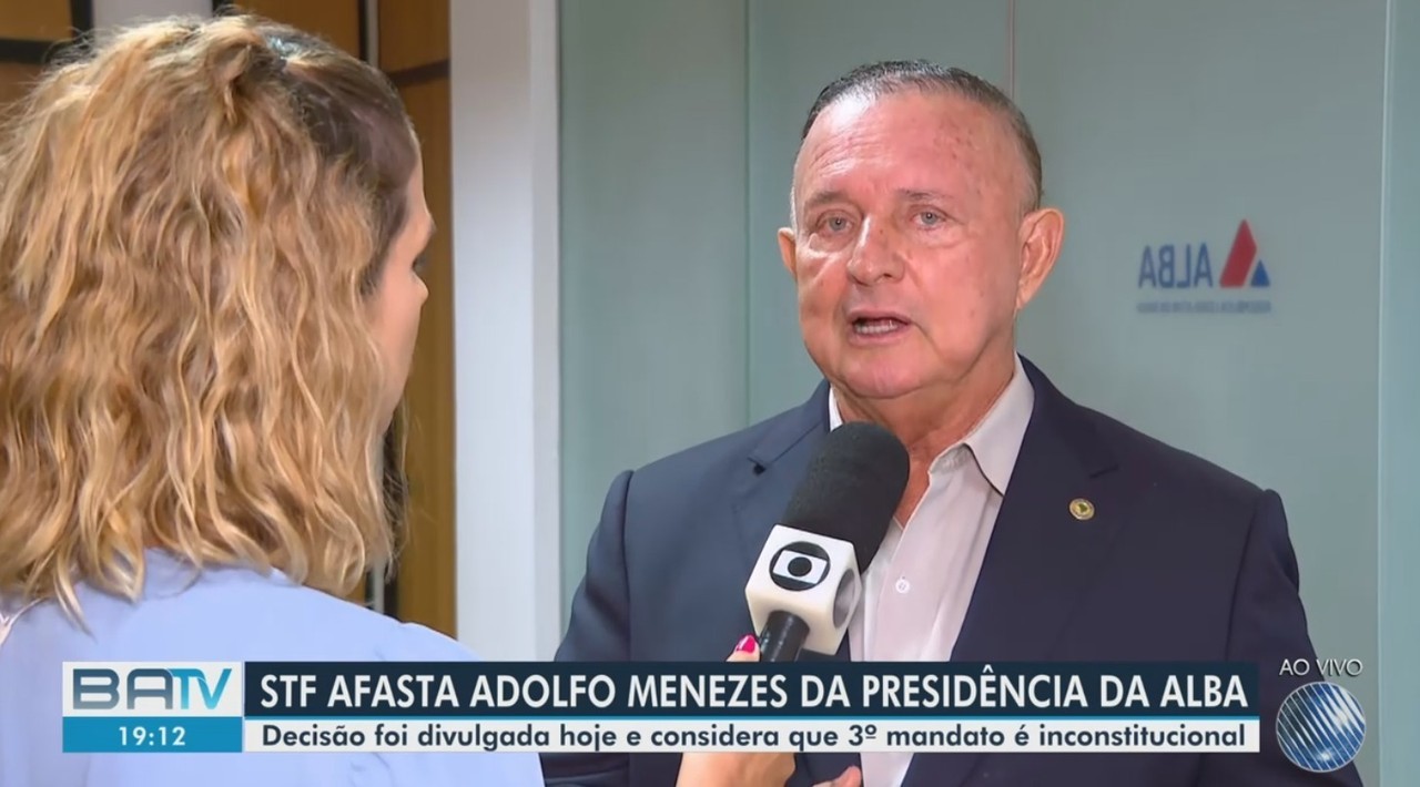 Adolfo Menezes diz estar 'tranquilo' com decisão do STF que o afastou da presidência da Alba: 'A surpresa foi a rapidez'